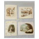 (4) Mokaska Coffee Picture Cards