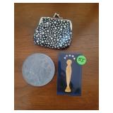 Paperweight, Coin Purse & LArge Buffalo Indian