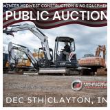 WINTER MIDWEST CONSTRUCTION & AG EQUIPMENT AUCTION - DECEMBER 5TH AT 9 AM ET