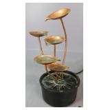 Copper Leaves Tiered Water Fountain