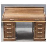 Oak Crest 6 Drawer Roll Top Desk