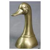Brass Duck Head Figurine