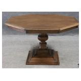 Octagon Shaped Wood Dining Table
