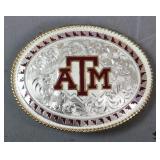 Texas A&M Silver Plate Belt Buckle