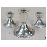 Duchin Creation Sterling Weighted Candle Holders