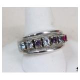 Size 8 - 10k White Gold Ring