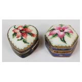 Cloisonne Pillboxes / 2 Pc