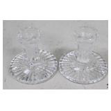 Waterford Crystal Candleholders / 2 Pc