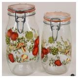 Glass Canisters / 2 pc