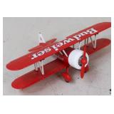 Budweiser Bi-Wing Airplane Figurine