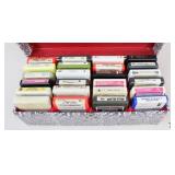 8-Track Tapes  W/Case / 24 Tapes