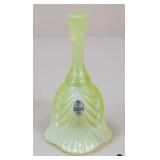 Fenton Opalescent Vaseline Glass Bell