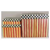 Mackenzie-Childs Gift  Boxes / 3 Pc