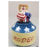 Montana Silversmiths Rodeo Cookie Jar