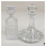 Crystal Decanters / 2 pc