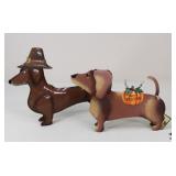 2 Round Top Collection Dachshunds