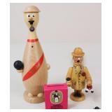 Erzgebirgische Bowling Pin + Incense Burner