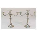 Gorham Sterling  Weighted Candelabra / 2 pc