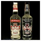 1960s/70s Smirnoff & Smirnoff Silver Vodka (2)
