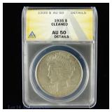 1935 Silver Peace Dollar (ANACS AU50)