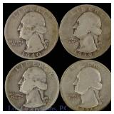 Lower Mintage Silver Washington 25c (4)