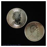 RCM - $5 Silver Bullion Coins (2)