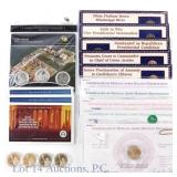 Various coin & stamp sets (18)
