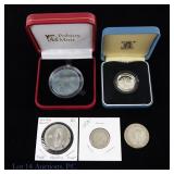 Various Silver & Titanium Foreign Coins (5)