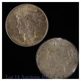 1922 Silver Peace Dollars (2)