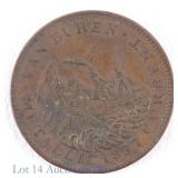 1841 (1837) Hard Times Token - Webster / Van Buren