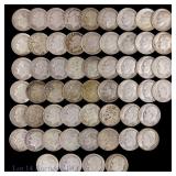 90%-Silver Roosevelt Dimes ASW = 4.049 Ozt. (56)