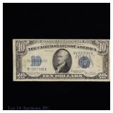 1934-D $10 Silver Certificate - Blue Seal