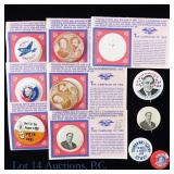 Political Campaign Items - 1972 Reproductions (10)