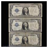 1928 $1 Silver Certificate Blue Seal (3)