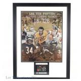 Walter Payton Signed Motorola Framed Card