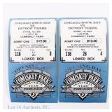 1991 Comiskey Park Inaugural Opening Tickets (2)