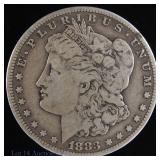 1883-CC Silver Morgan Dollar (VF+)