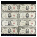 1963 U.S. $5 Legal Tender Notes - Red Seal (8)