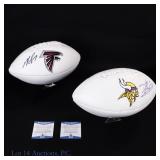 Daunte Culpepper & Michael Vick Signed Footballs