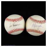 Don Kessinger Al Spangler Signed Baseballs (2)