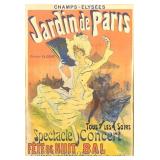 Original Jules Cheret, Jardin de Paris Poster