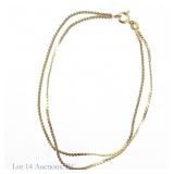 14k Y Gold Double Stranded Bracelet