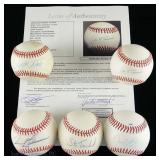 5 Cubs Signed Baseballs With Durocher