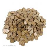 Assorted USA Lincoln Wheat Cents G to XF (625+)