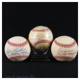 Batting Champ & MVP Signed Baseballs (3)