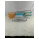 Various sizes of Glasslock Storage Containers (