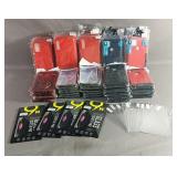 50 Plus Phone Cases And Screen Protectors Lot