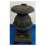 Vintage Miniature Cast Iron Pot Belly Stove