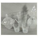 Glass Lot Includes Water Pitcher With Two