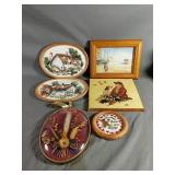 Picture Lot Includes A Norman Rockwell, Porcelain